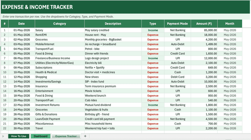Expense tracker
